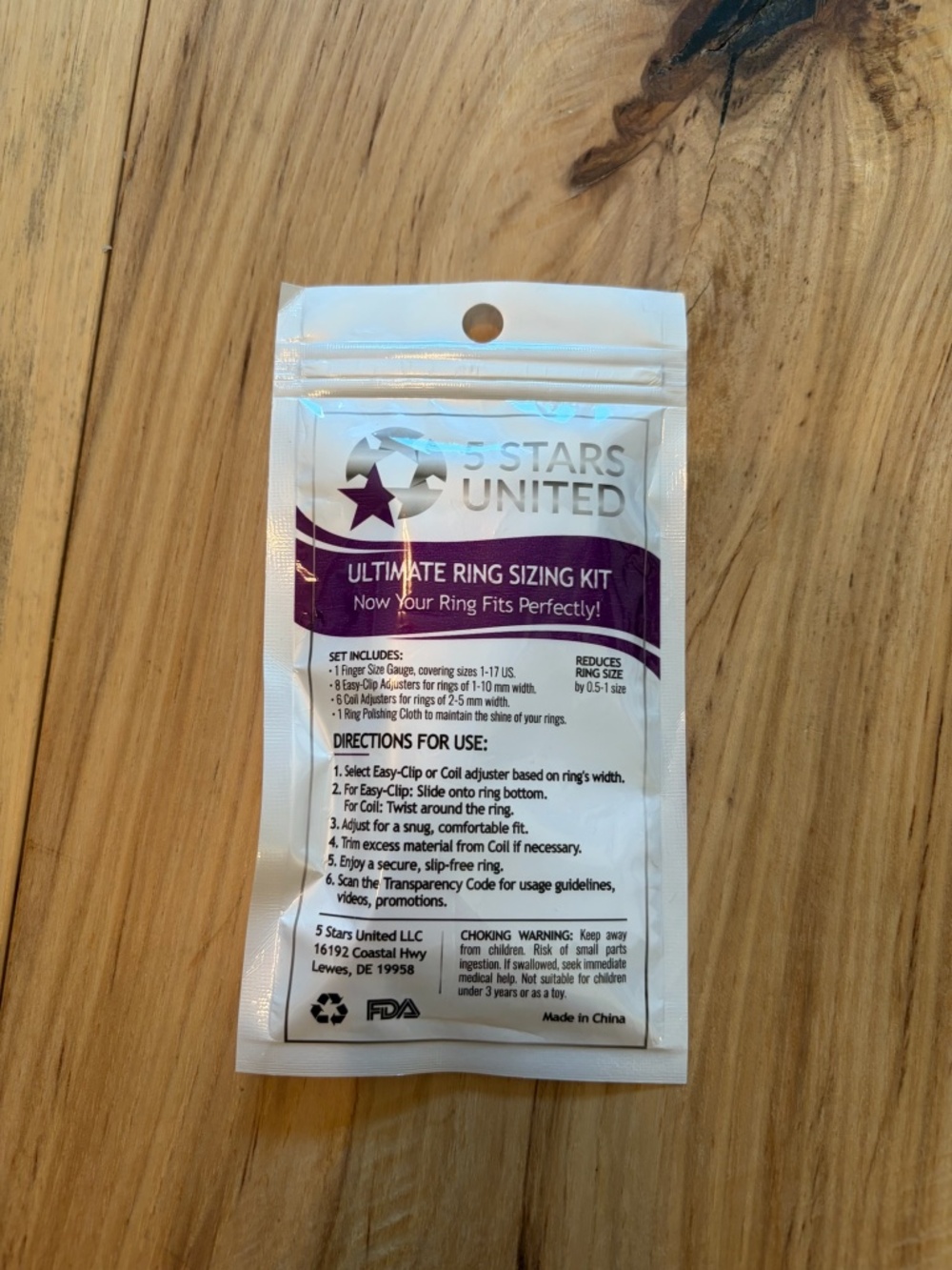 NEW 5 Stars United Ultimate Ring Sizing Kit Adjuster Guard Gauge Set